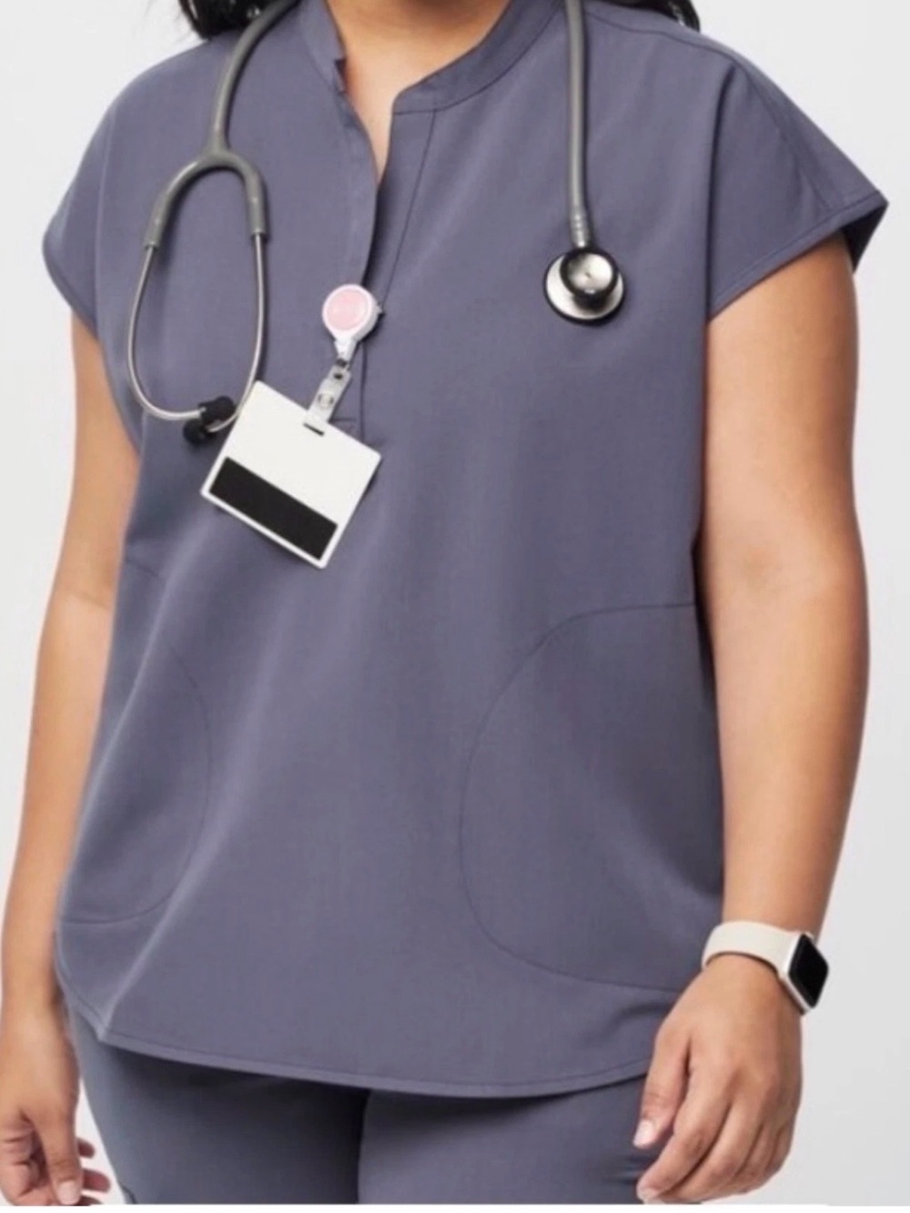 NWT FIGS Rafaela Oversized Scrub Top XXS Space Navy